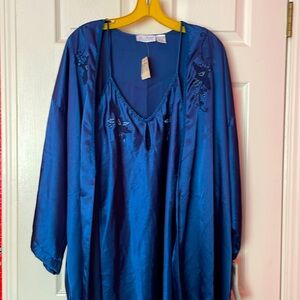 New Val Mode Lingerie set navy blue polyester